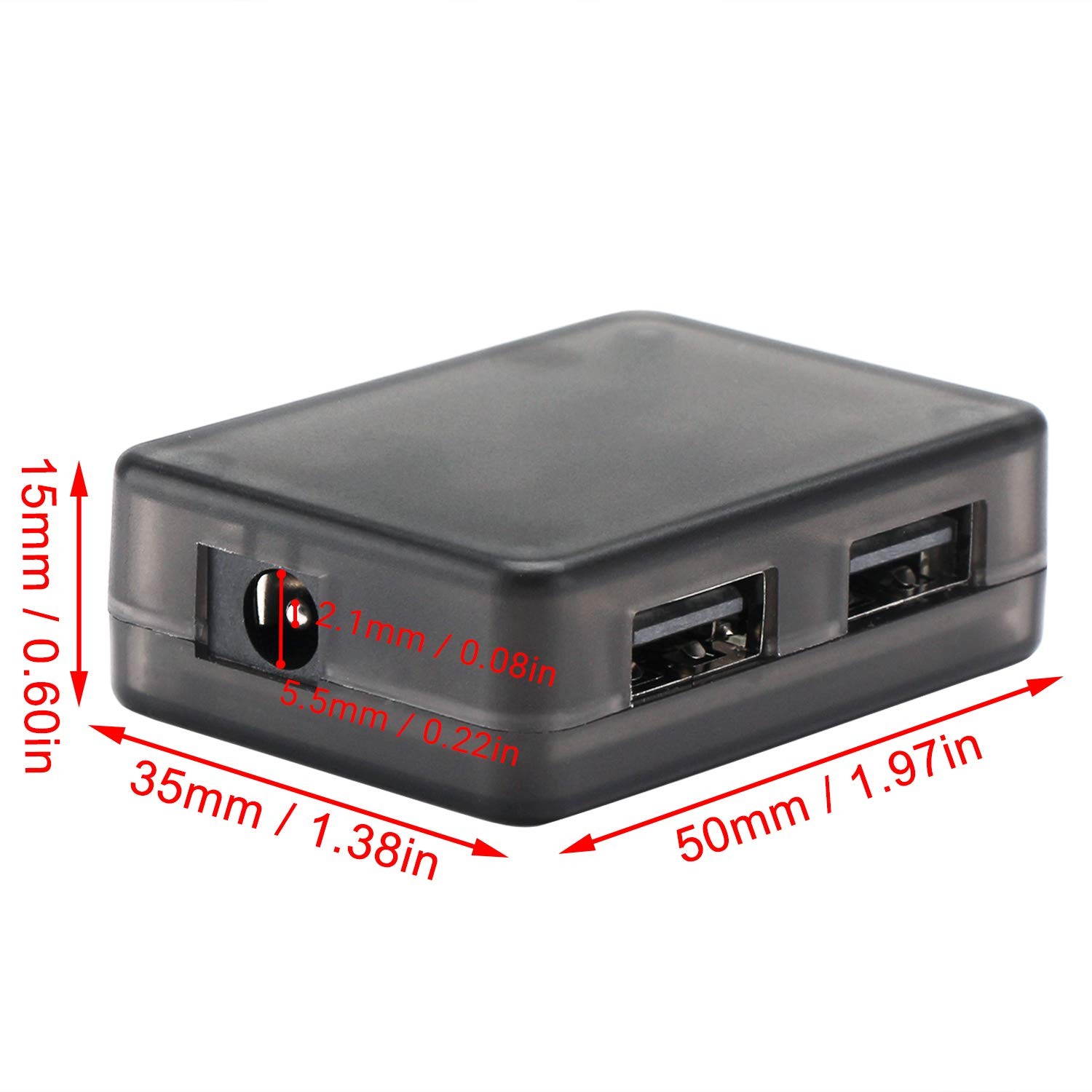 DROK DC to 5V USB Buck Converter, 12V Converter 1 Piece, default