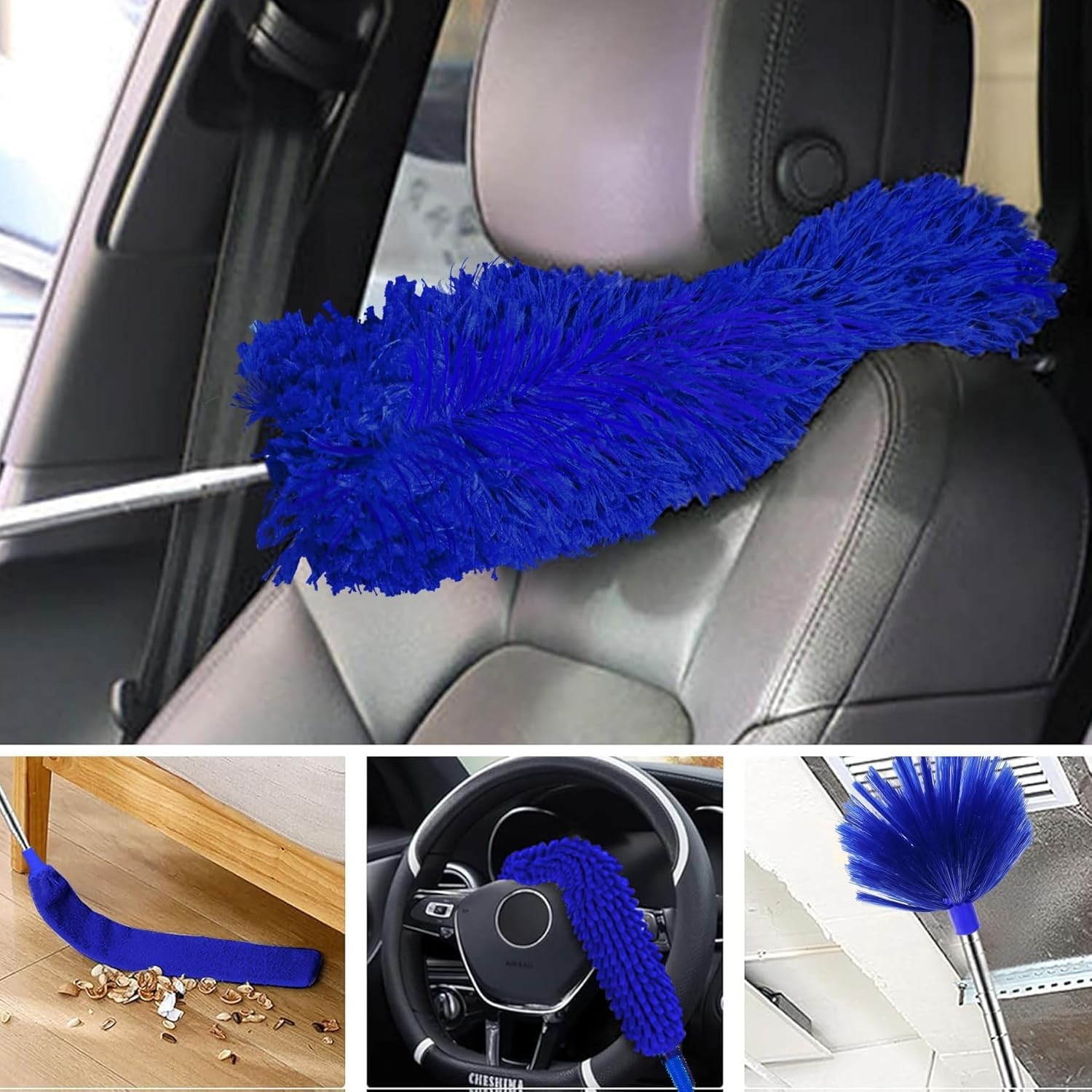 Tiumso Ceiling Fan Cleaner Dusters For Cleaning 6-In-1 Kit Cobweb Duster