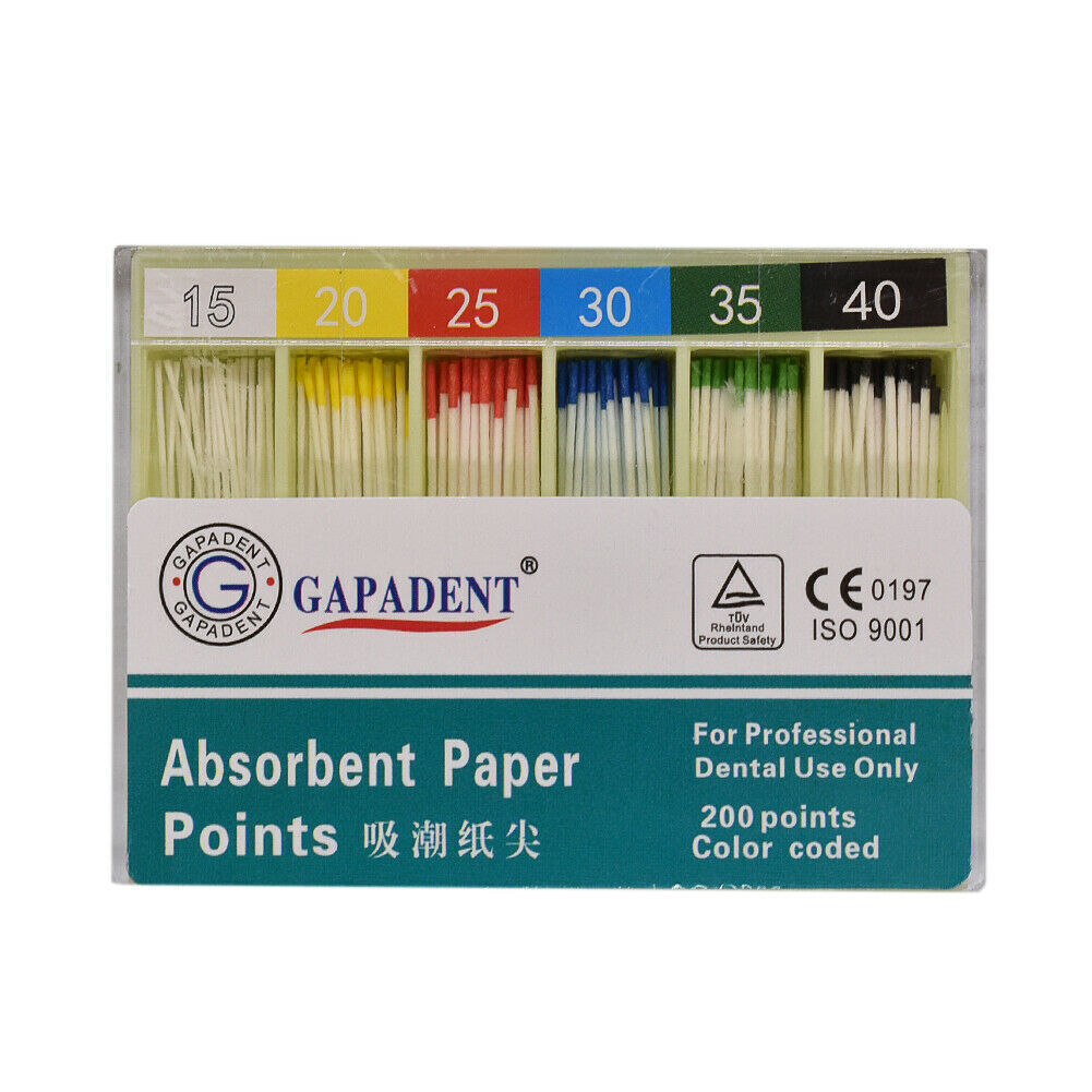 Dental Endo Root Canal Obturating Points/Absorbent Paper Points 0.2-0.6 Taper