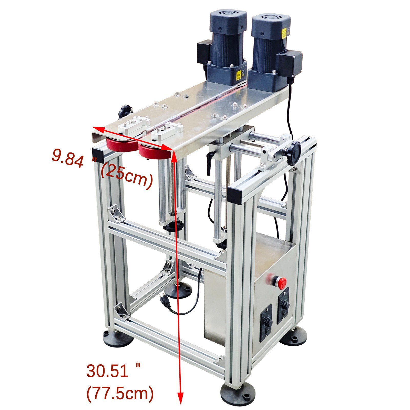 0.39″–6.69″Auto Bottle Clamping Conveying Machine Bottle Transport Conveyor 110V