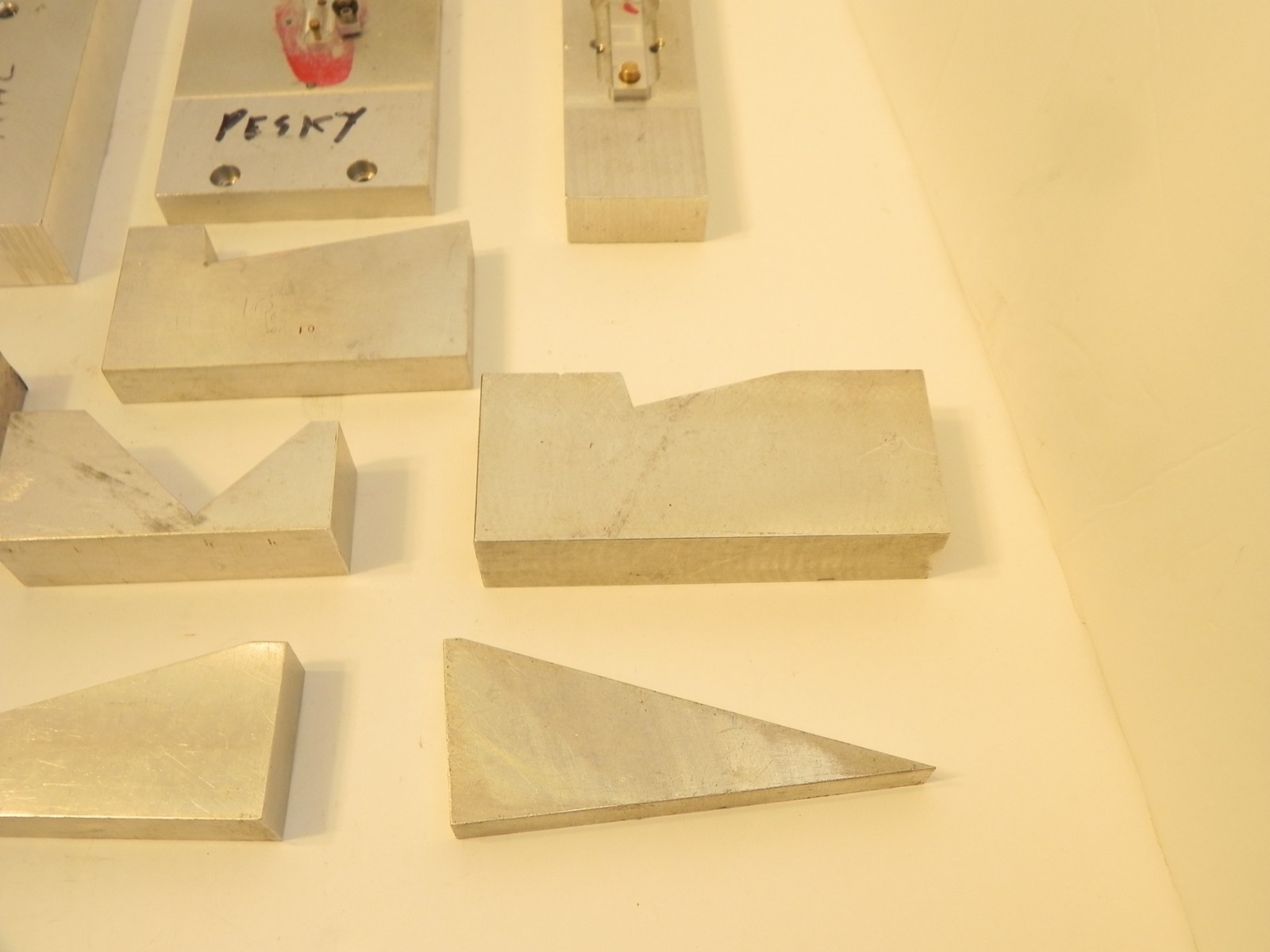 Machined Aluminum Pieces for Hobby Shop.