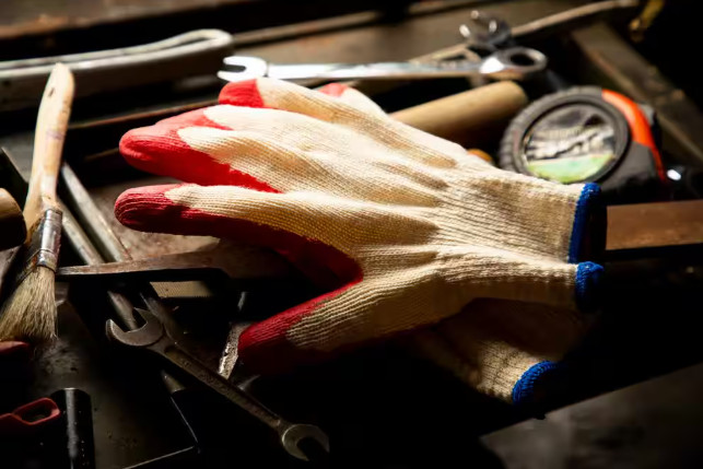 WHOLESALE Red Latex Dipped Gloves Rubber Palm Coated Work Gloves, ALL PURPOSE