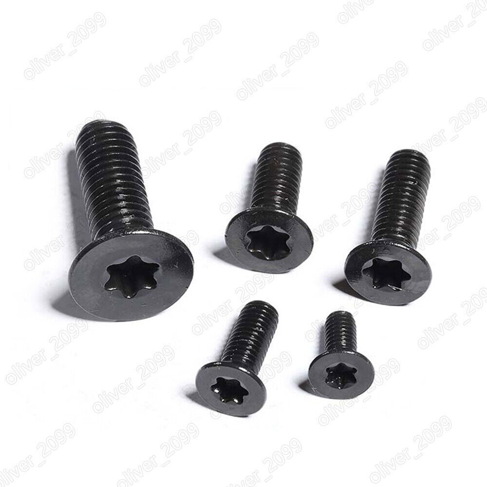 Black 316 Stainless Steel Torx Socket Countersunk Head Screws M3 M4 M5 M6 M8
