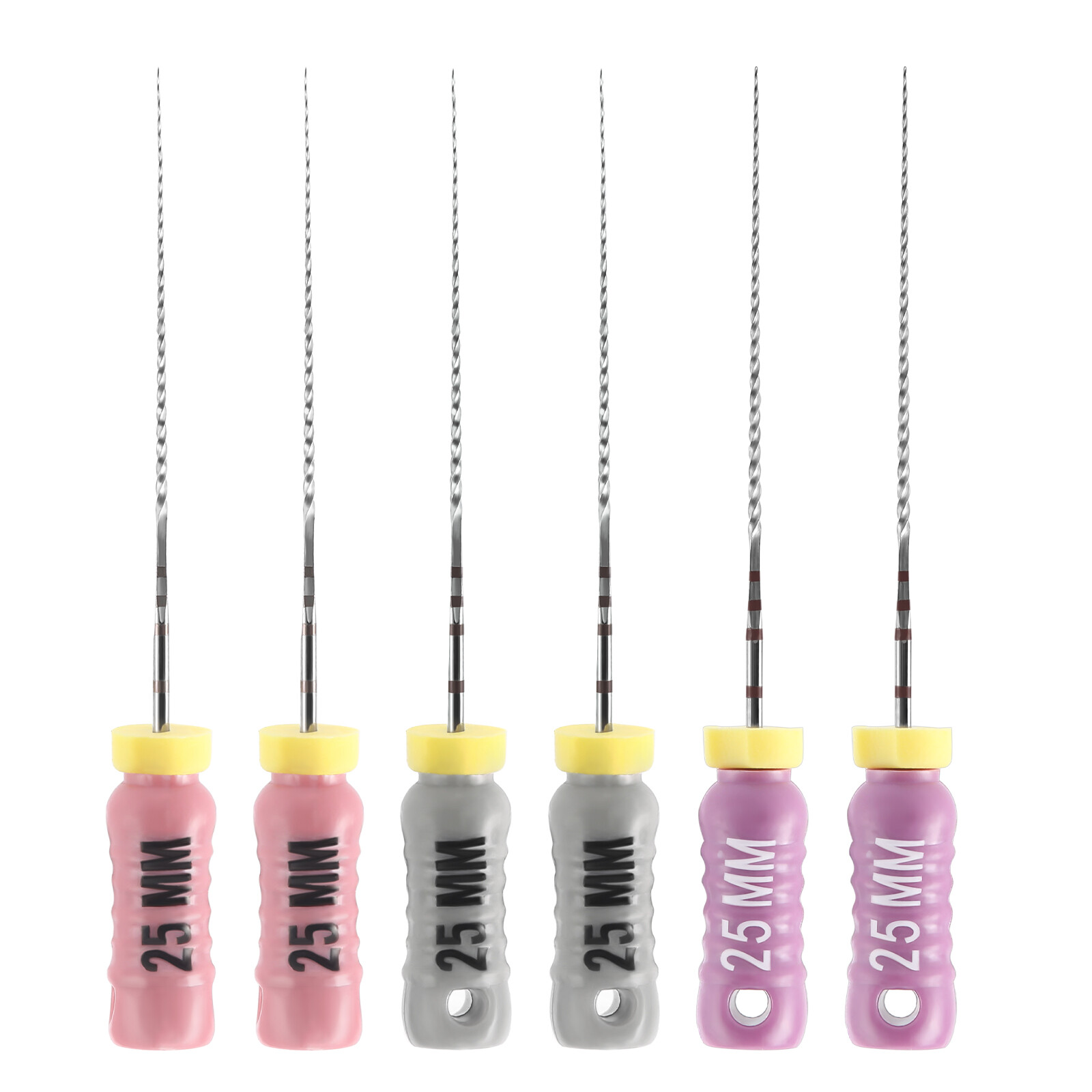 JMU Dental Endo Root Canal Files Hand Use Endodontic C Files 21/25mm SS 6pcs