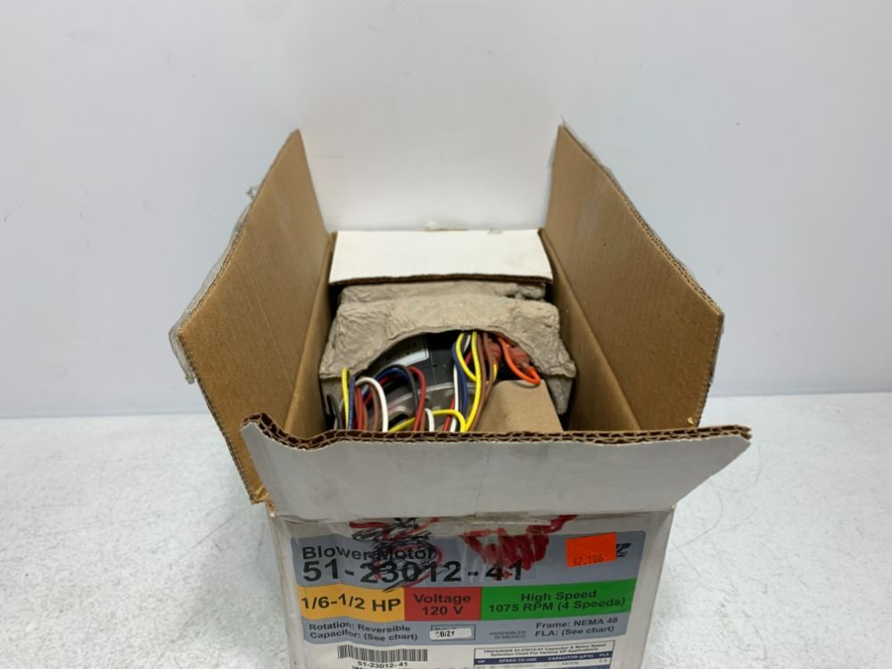 Protech 51-23012-41 Blower Motor 1/6-1/2 HP 120V 1075 RPM 4-Speed
