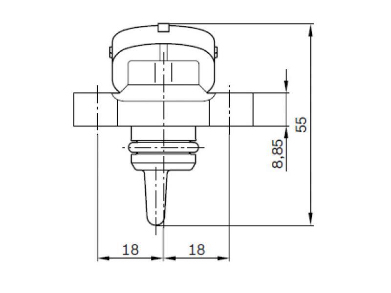 Case IH Ford New Holland Boost Sensor 82017873 for MAXXUM T6 Series Tractors