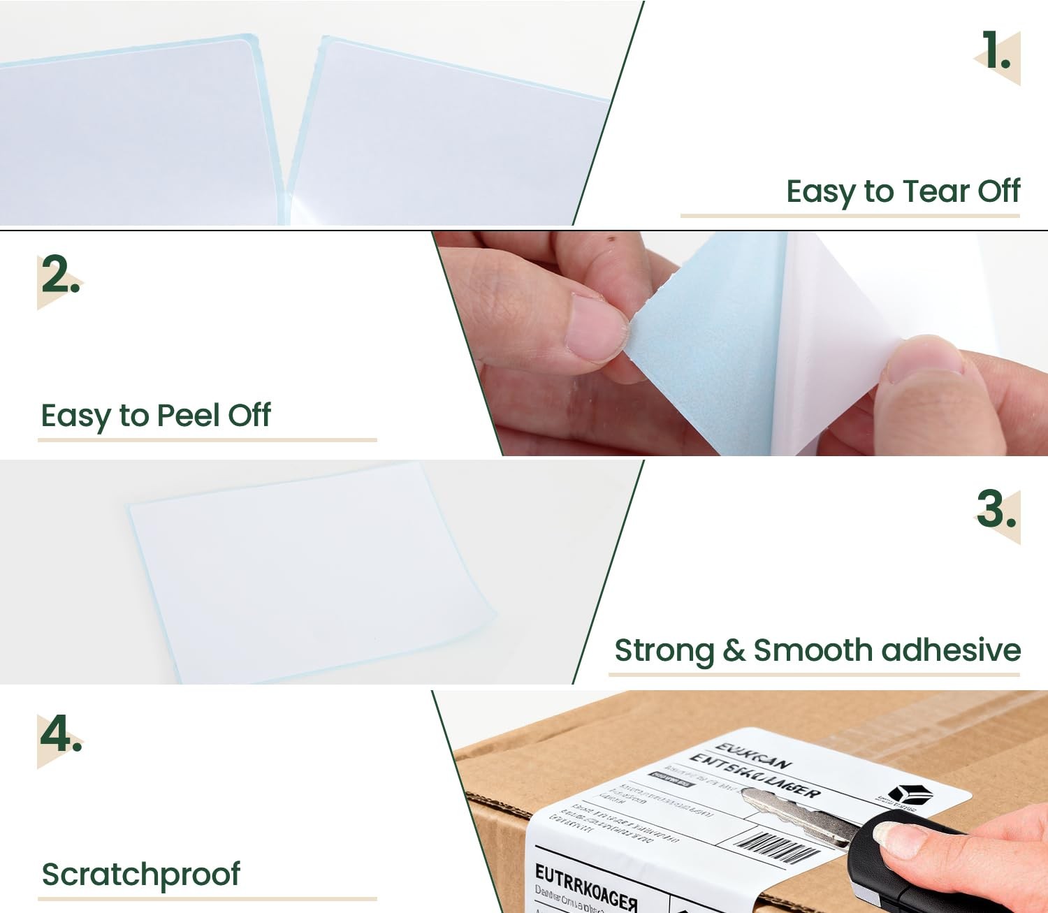 PresicioMark 500 Fanfold 4″x6″ Labels