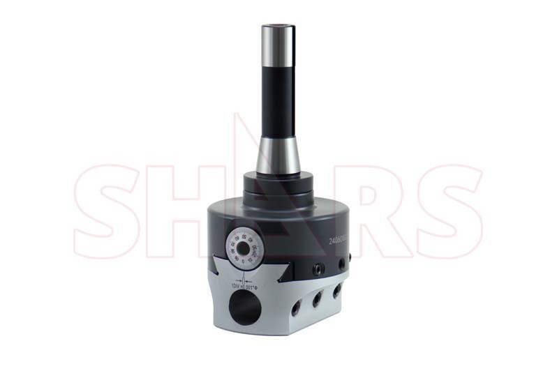 Shars 4″ Adjustable Boring Head 0.0005 Radius + Removable R8 Shank NEW M]