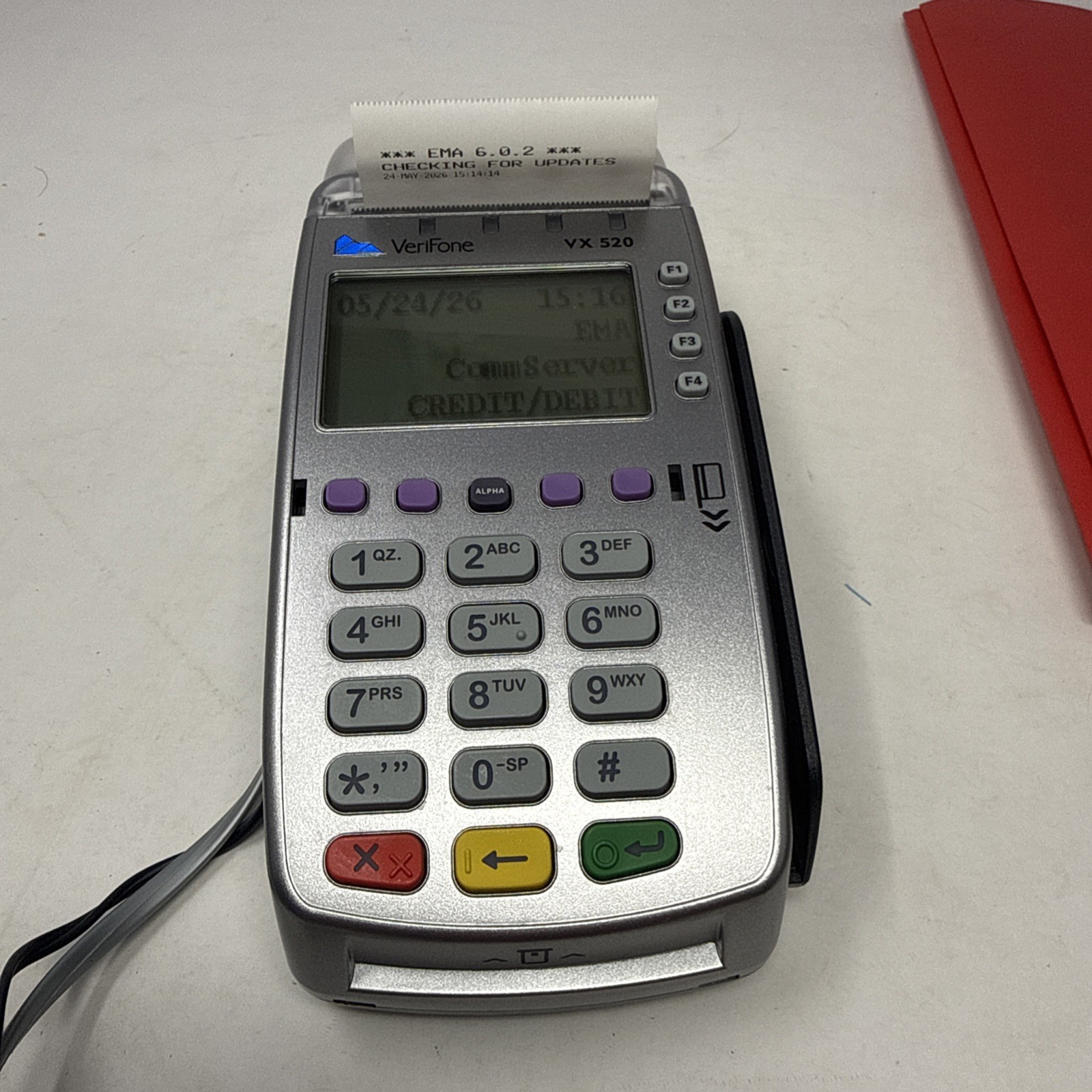 VeriFone VX520 EMV Credit Card Reader POS Terminal Working Printer