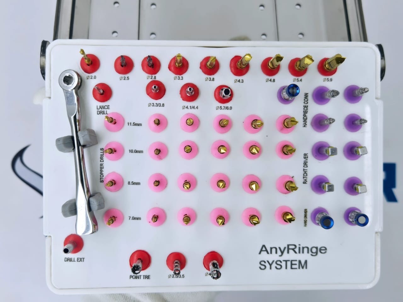 AnyRidge Dental Implant Surgical Kit Implantology Instrument Set Oral Surgery To