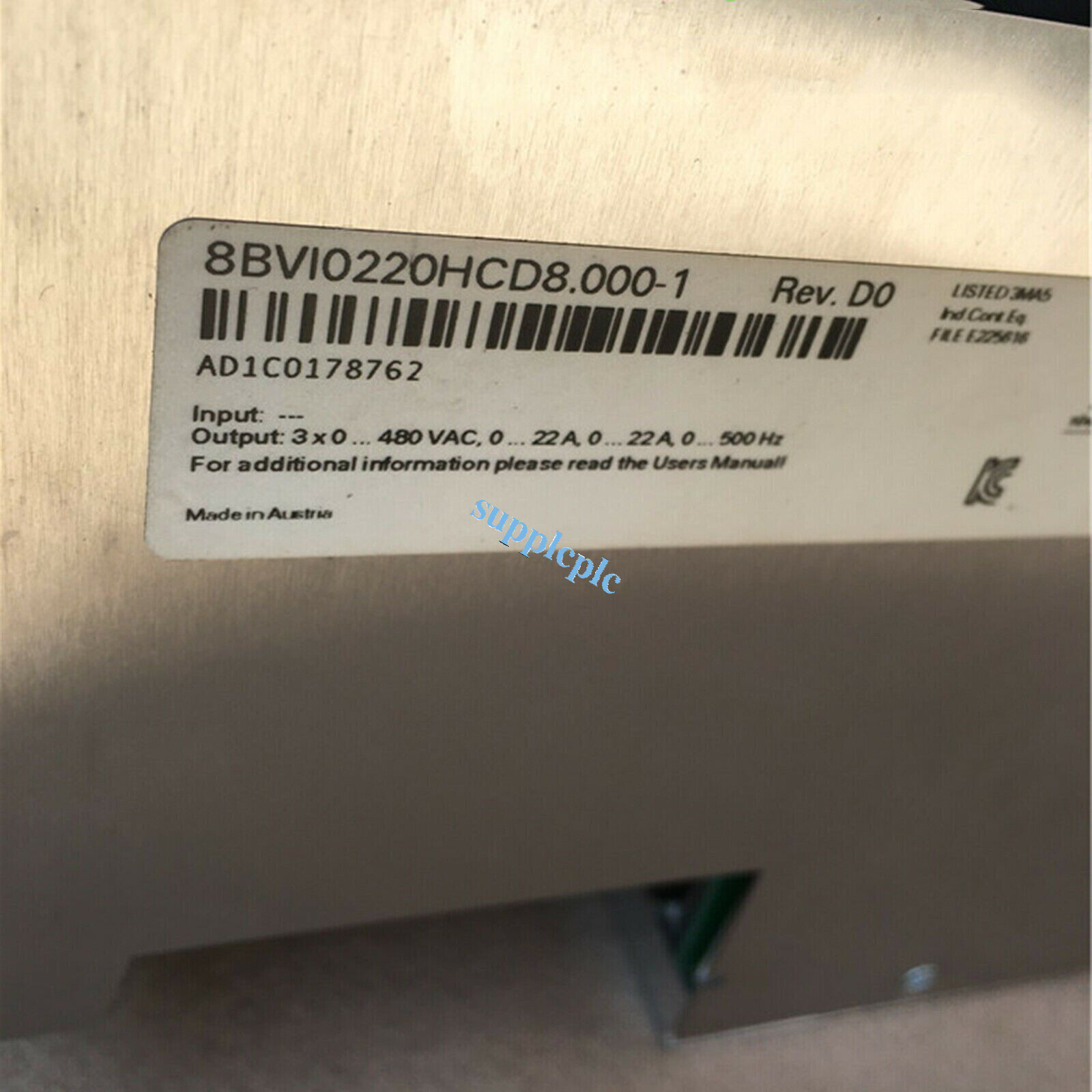 Used B&R 8BVI0220HCD8.000-1 Tested in Good Condition