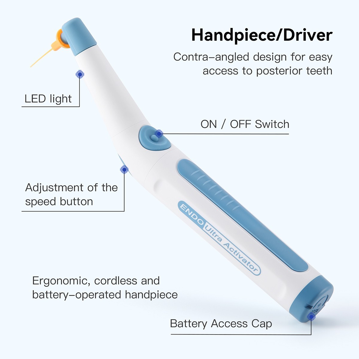 Dental Endodontic LED Activator Sonic Endo Ultra Irrigator Root Canal 150 Tips