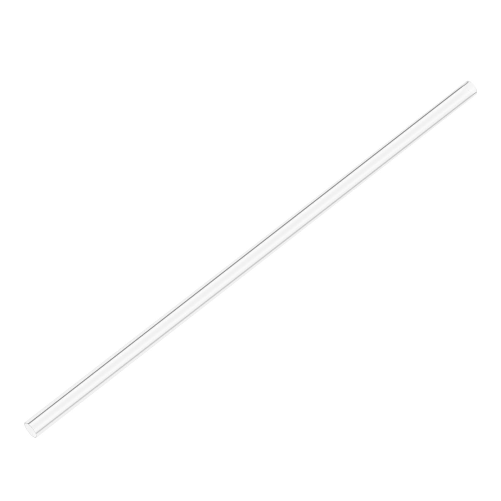 Clear Rigid Acrylic Pipe 13mm ID x 15mm OD x 0.5m 1mm Wall Tube