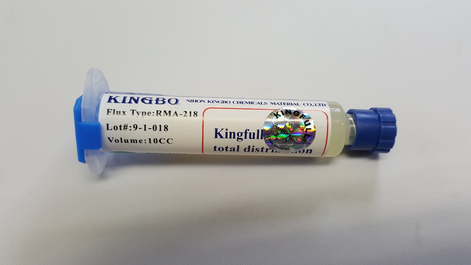 KINGBO RMA‑218 Solder Flux Paste 10cc Syringe Tube