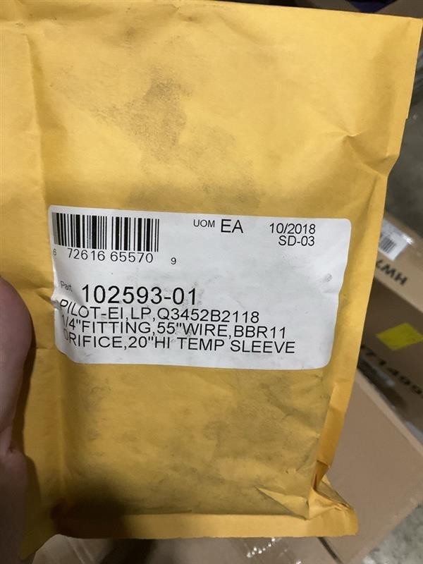 BURNHAM 102593-01 PILOT ASSEMBLY LP 5.6″ X 6.1″ 0.27LB PROPANE CONNECTION