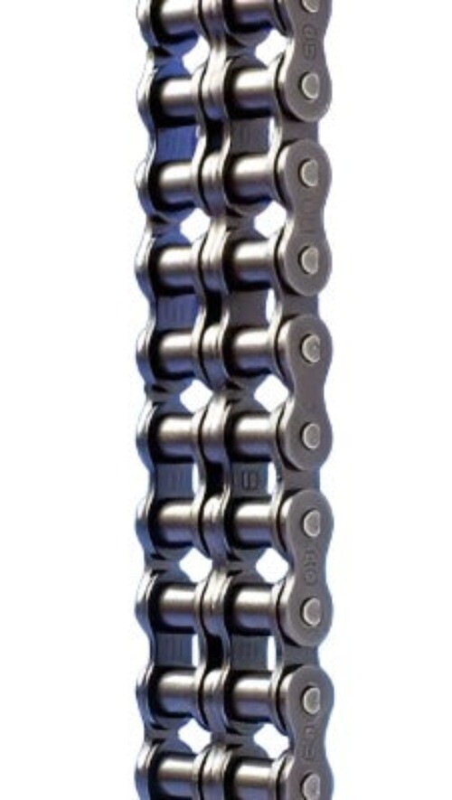 #60H -2, Heavy Duty Double Strand Roller Chain Riveted 10FT Reel*