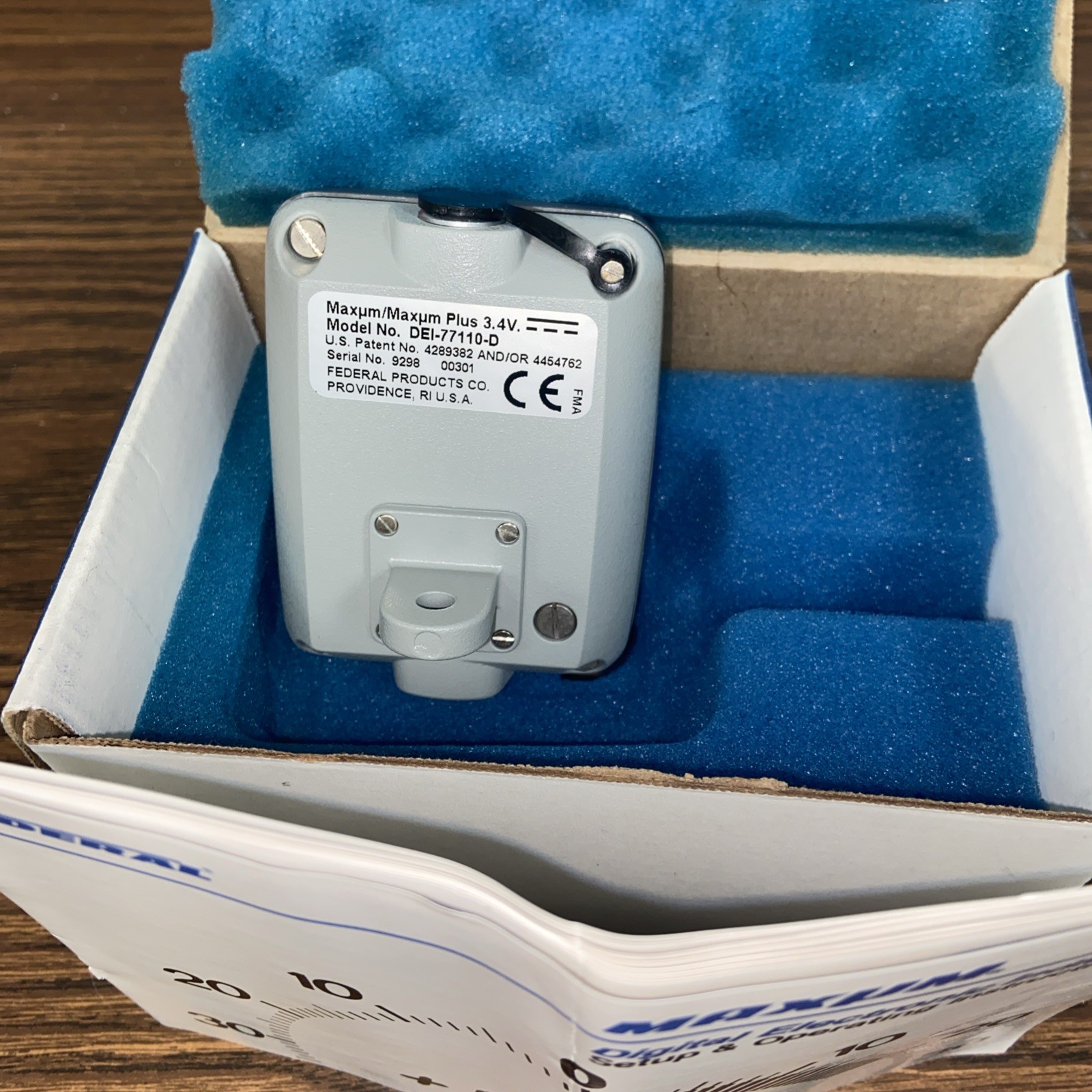 Mahr Federal Maxum Plus w/ Digital Output 3.4V DEI-71110D 🔥NOS🔥