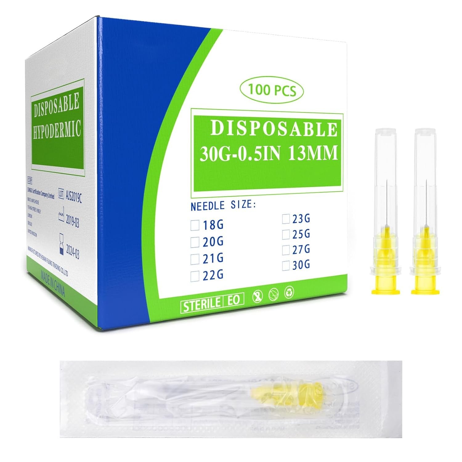 100 Pack 30 Ga Disposable Needles – Precise Dispensing for Science & Industry