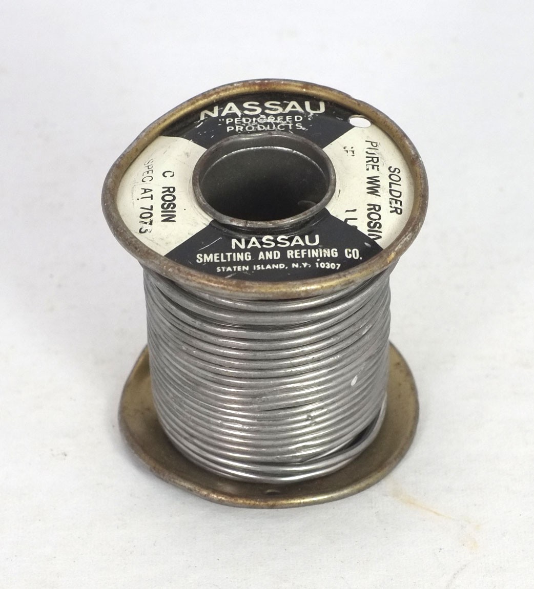 Spool Vintage Western Electric Nassau Rosin Core Solder