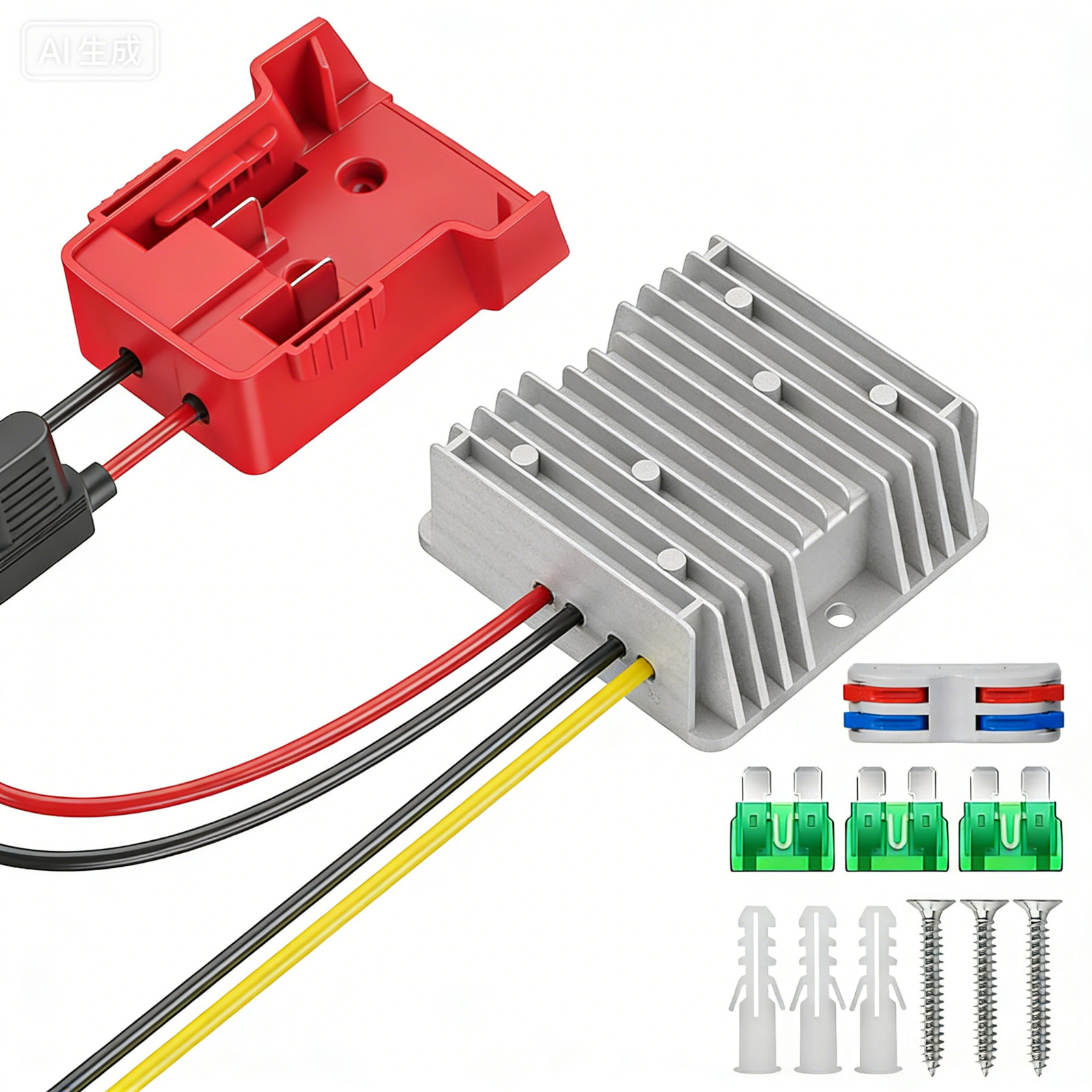 240W 20A 18V to 12V Step Down Converter Compatible with Milwaukee 18V Battery