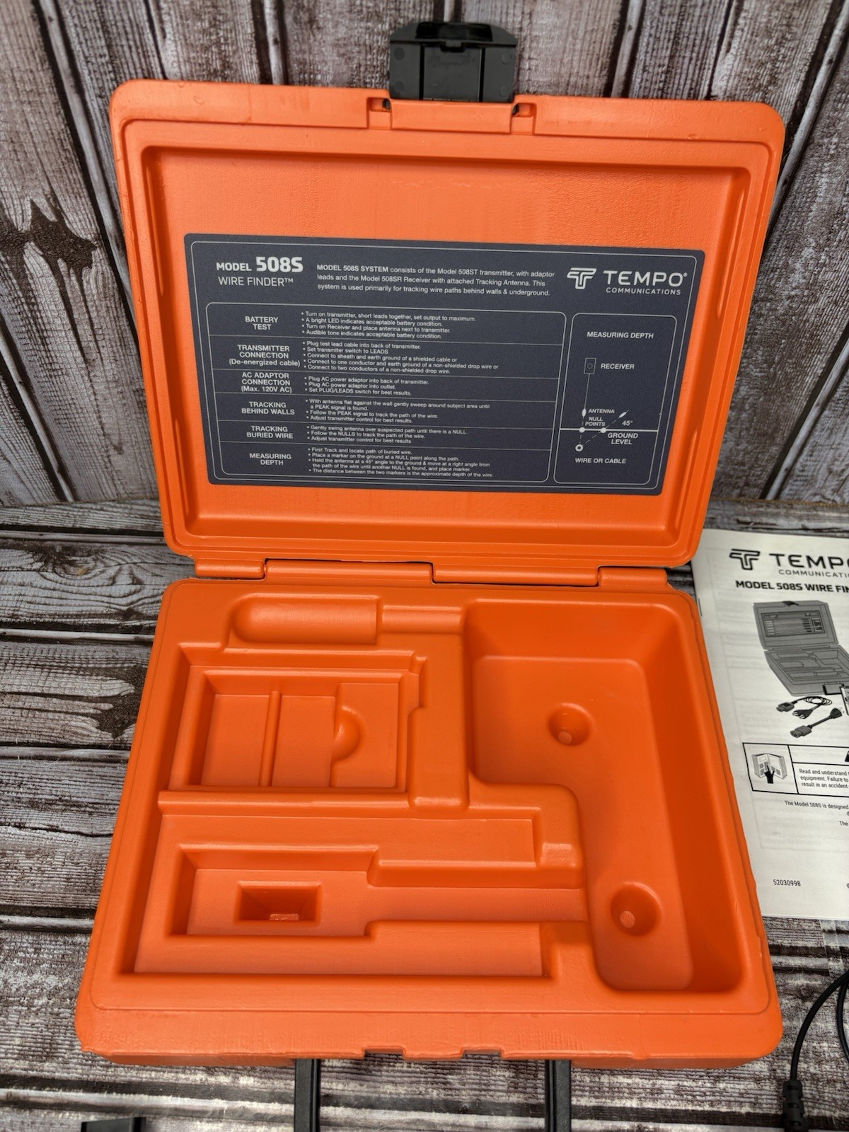 Tools Meter Tempo 508s Wire Finder Wire Locating System/Tracer /508ST/508SR
