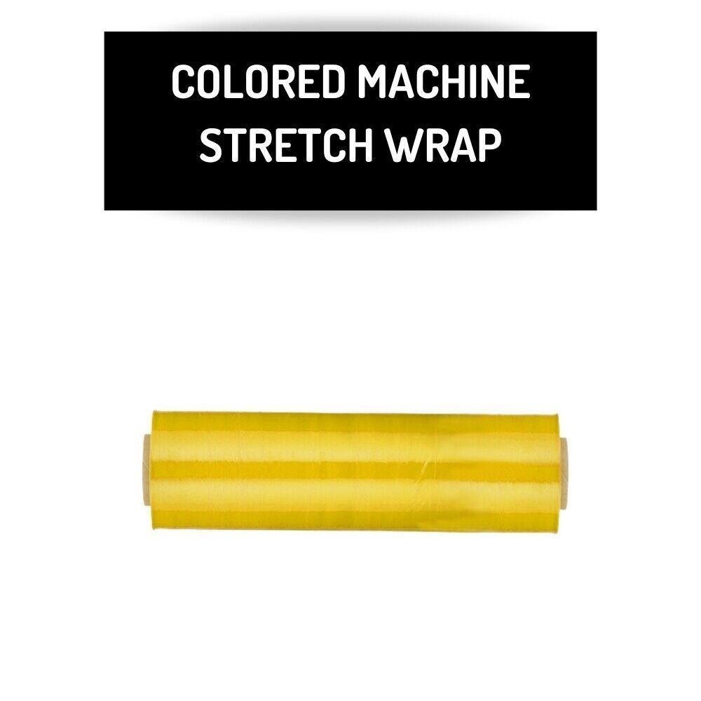 Machine Stretch Wrap 20″ x 5000′ 80 Gauge Dark Yellow Shrink Flim 1 Roll