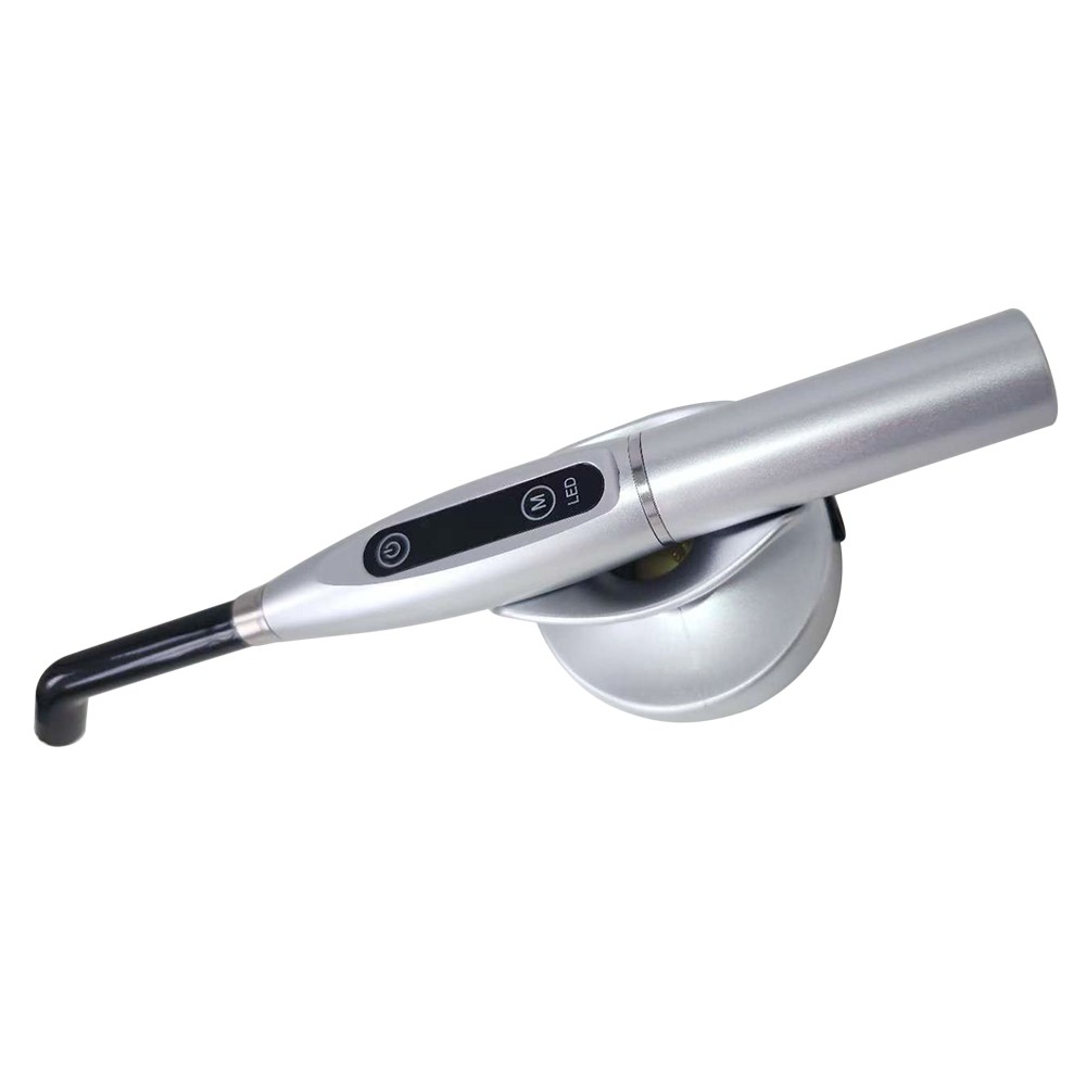 Dental Upgraded Rainbow LED Curing Light 1500-2000mw/cm2 3 Modes Silver US STOCK