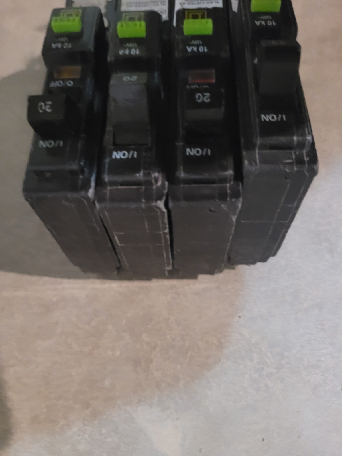 Square D QO120AFI Arc Fault Circuit Breaker, 20A, 1P, 120V-Lot of 2