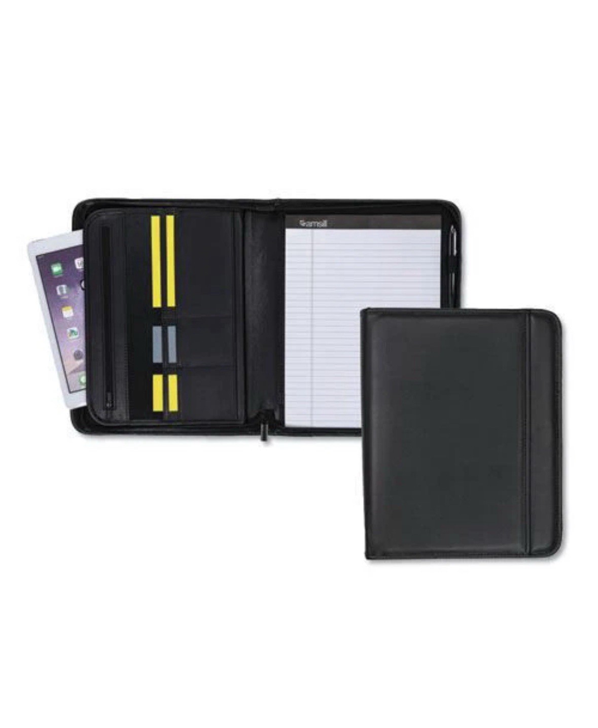 Samsill 70820 Professional Zippered Pockets/Slots Writing Pad Holder – BK New