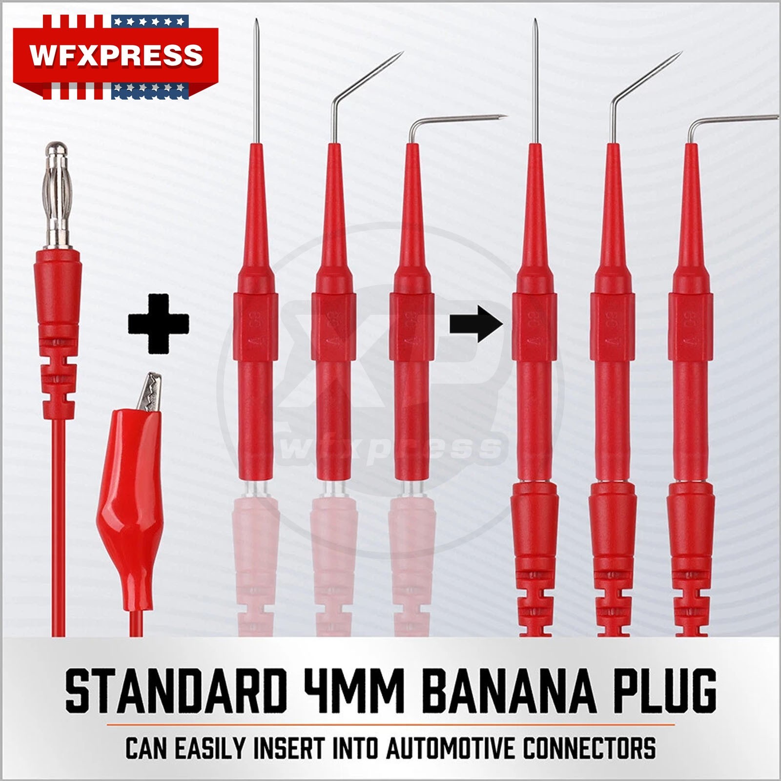 22Pcs Back Probe Kit Multimeter Test Leads Tool Identified Probe For Automotive