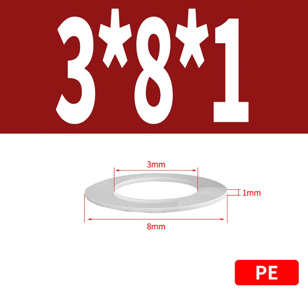 Nylon Plastic Clear Soft Flat Washers Insulation Thick/Thin Gasket ID 3mm-20mm