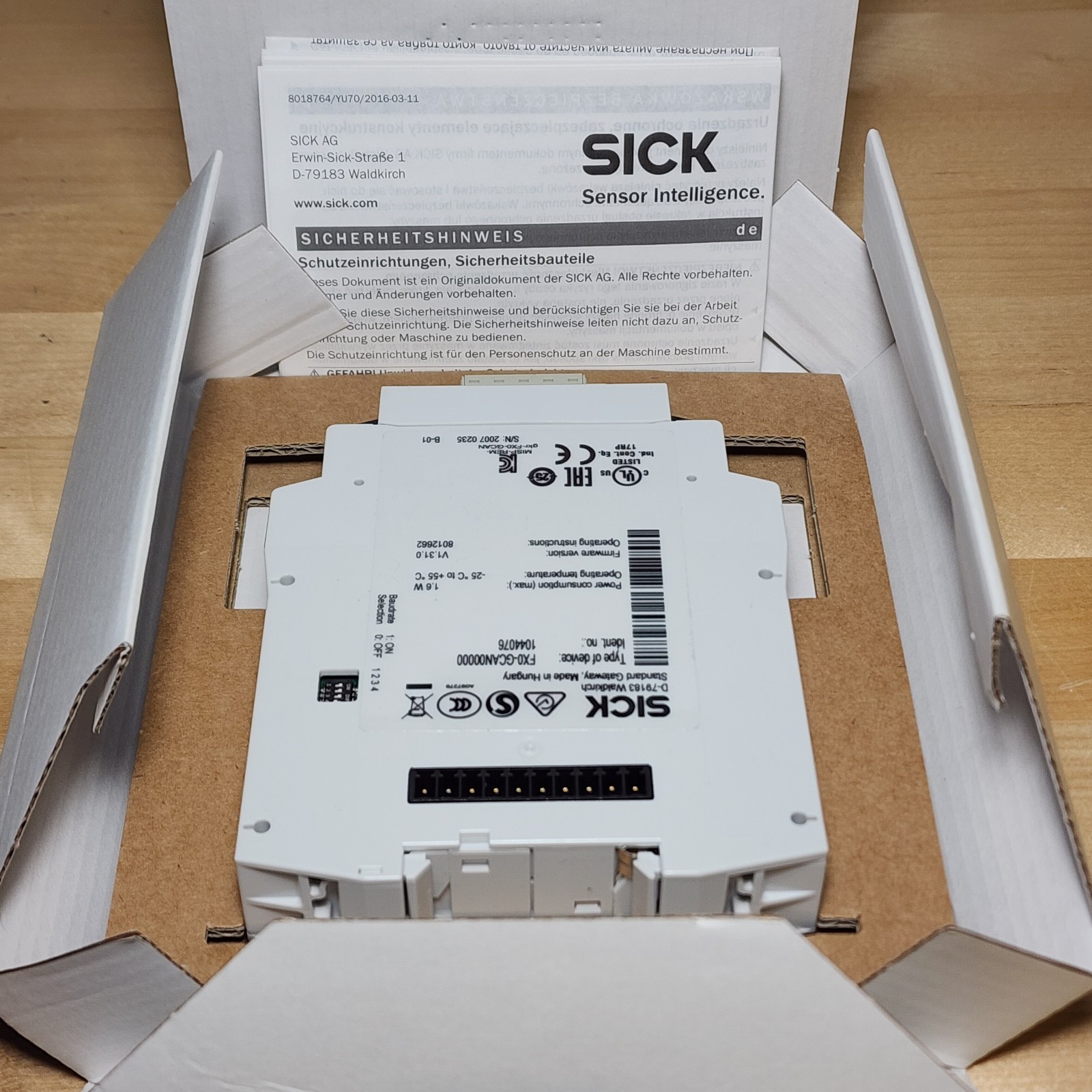 Sick 1044076 FX0-GCAN00000 CANopen Gateway Safety Controller