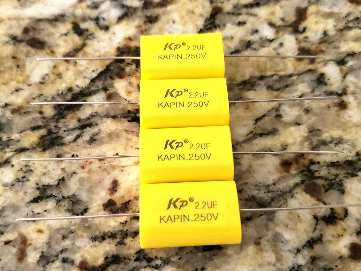 4-Pack Kapin 2.2uf 250V Tweeter, Super Tweeter Capacitor Brand New!