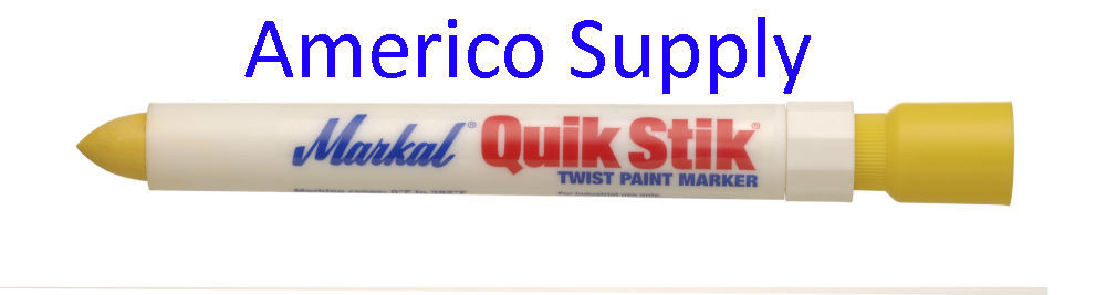 Markal 61053 YELLOW Quik Stik® Marker – Fast Drying, PAINT MARKER (2PK)