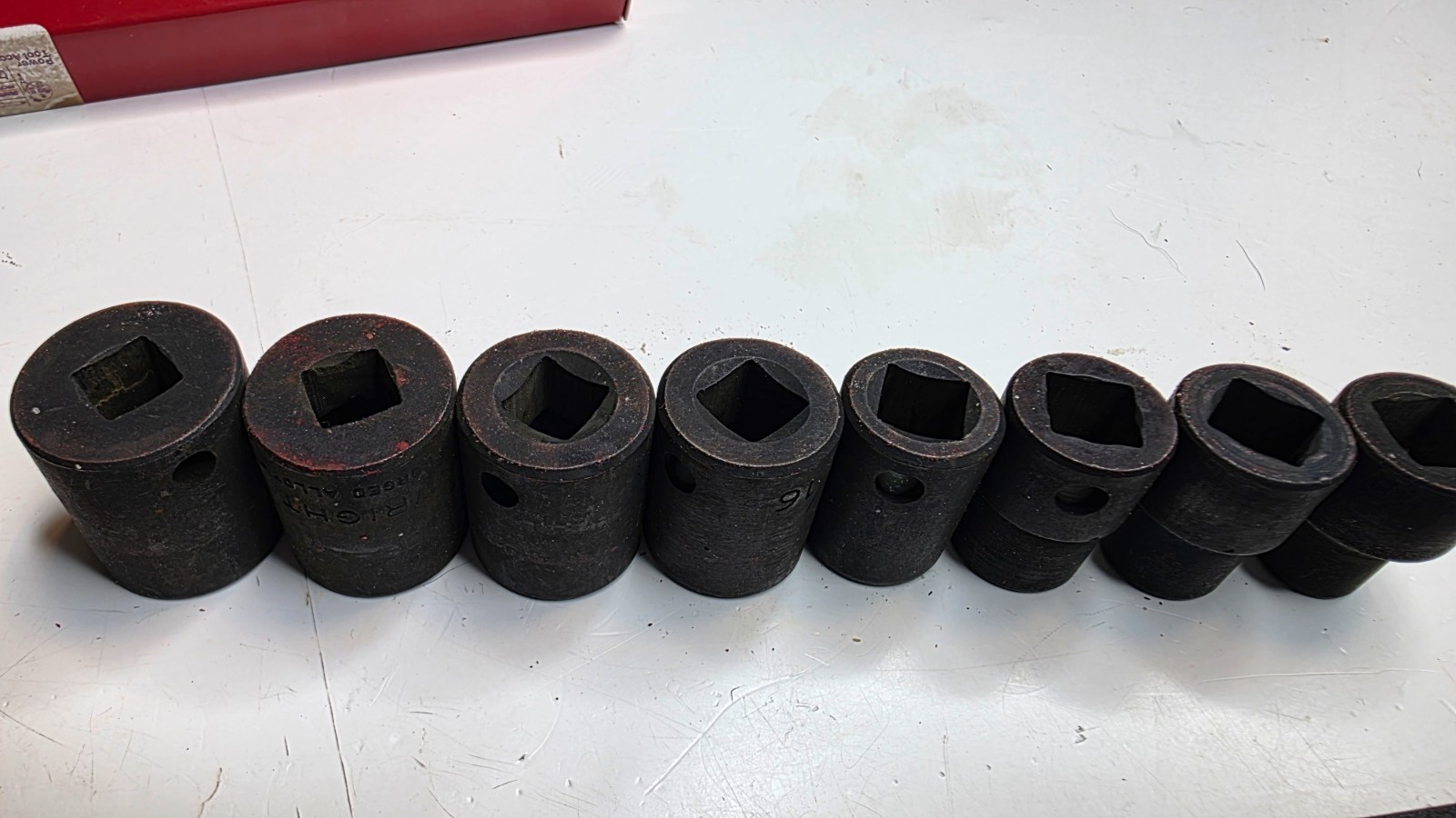2x Wright Tool 72313 8pc 3/8in Drive 6-Point SAE Impact Socket Set