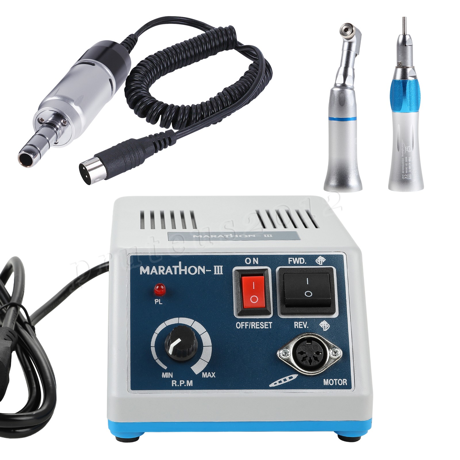 Dental Lab Marathon Electric Micromotor Contra Angle/Straight Handpiece Drill N3