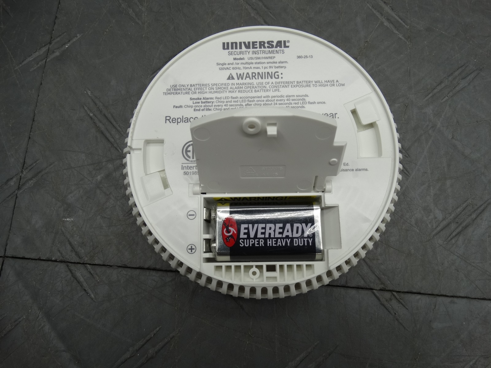 Universal Security Instruments Hardwired & 1-Year Battery Backup Smoke Detector
