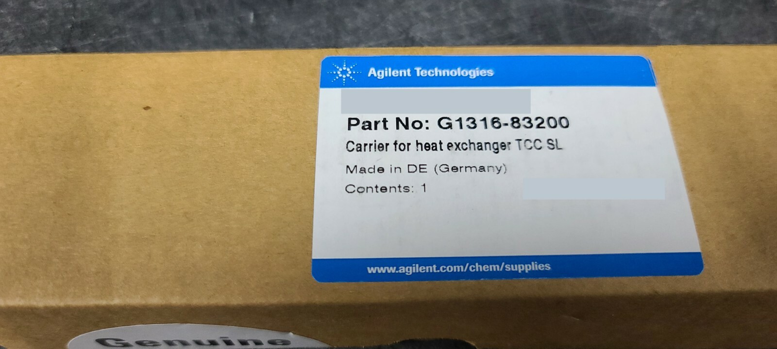 NEW!!! Agilent 1100 1200 1260 1290 Carrier for Heat Exch p/n: G1316-83200