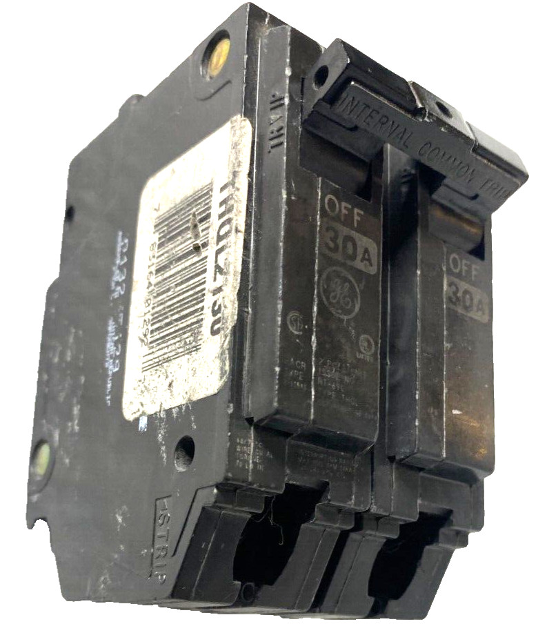30A GE THQL2130 Circuit Breaker 30 Amp 2 Pole 10kA@120/240V Internal Common Trip