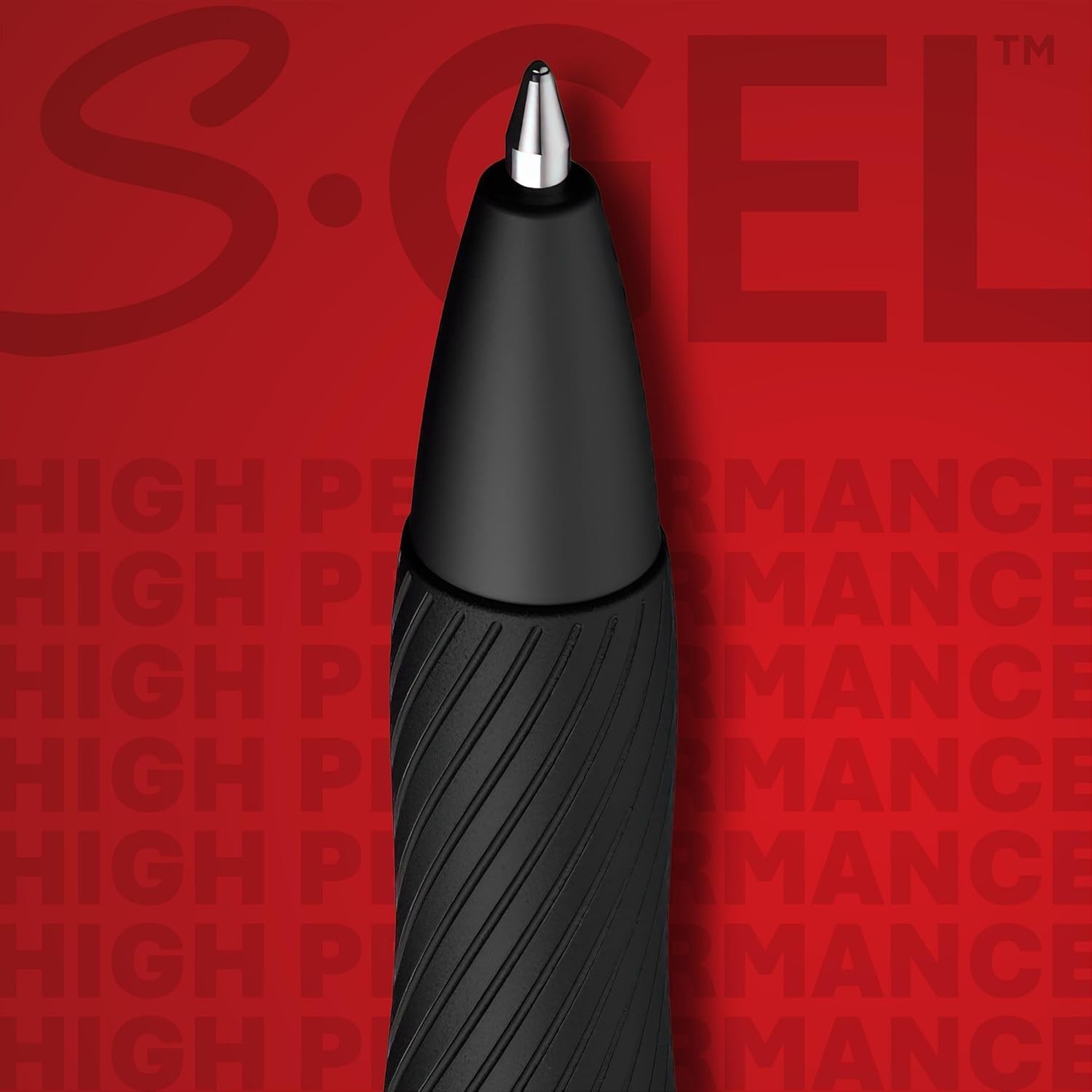 Sharpie S-Gel Medium Point (0.7mm) Black Ink Gel Pen – 12 Count – Black