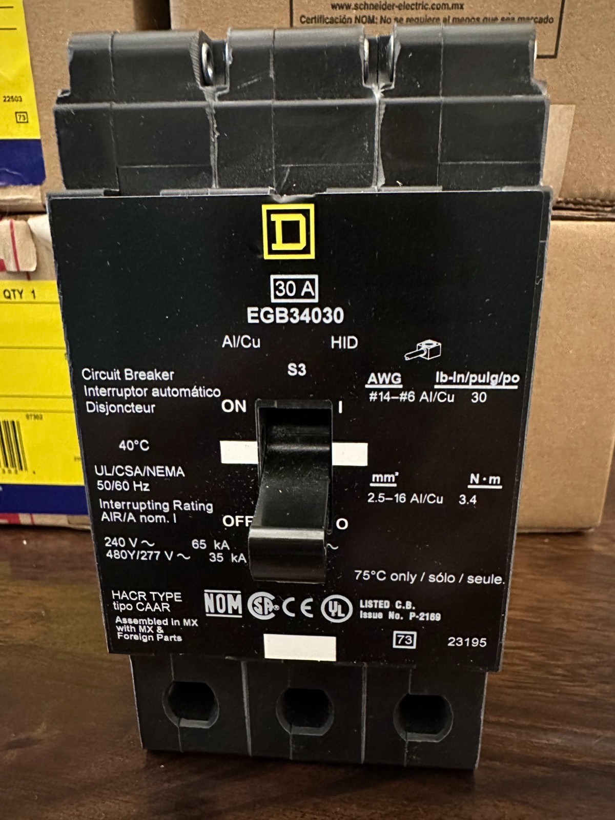 Square D EGB34030 30A 3p Works as EDB34030