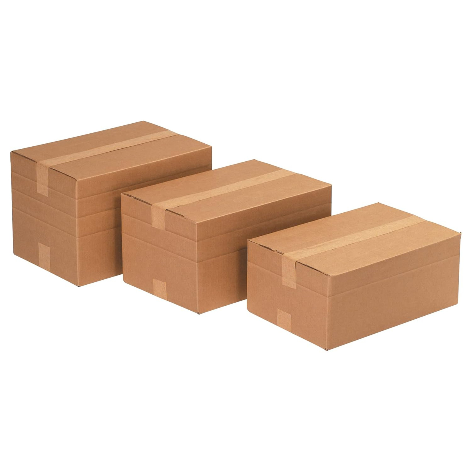 Corrugated Shipping Boxes Multi-Depth Kraft 11 1/4 x 8 3/4 x 12 Inches Pack of