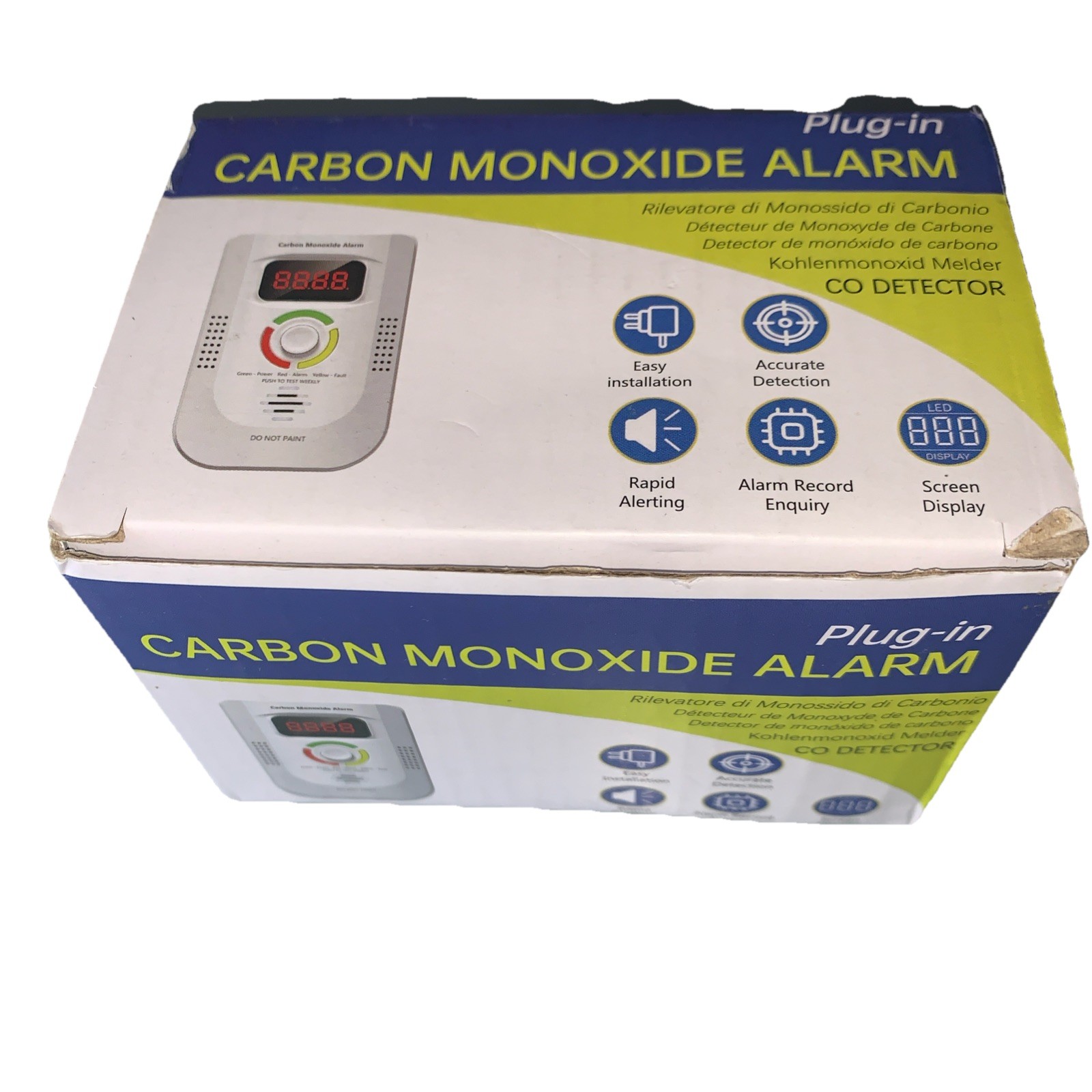 Combination Natural Gas and Carbon Monoxide Detector Plug in 2-in-1.