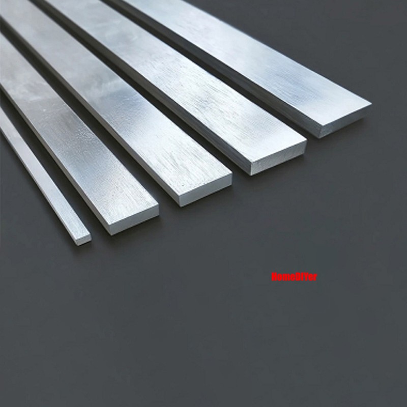 Aluminium Flat Bar Strips Metal 100mm /300mm Length 8mm-50mm Thick Cut To Sizes