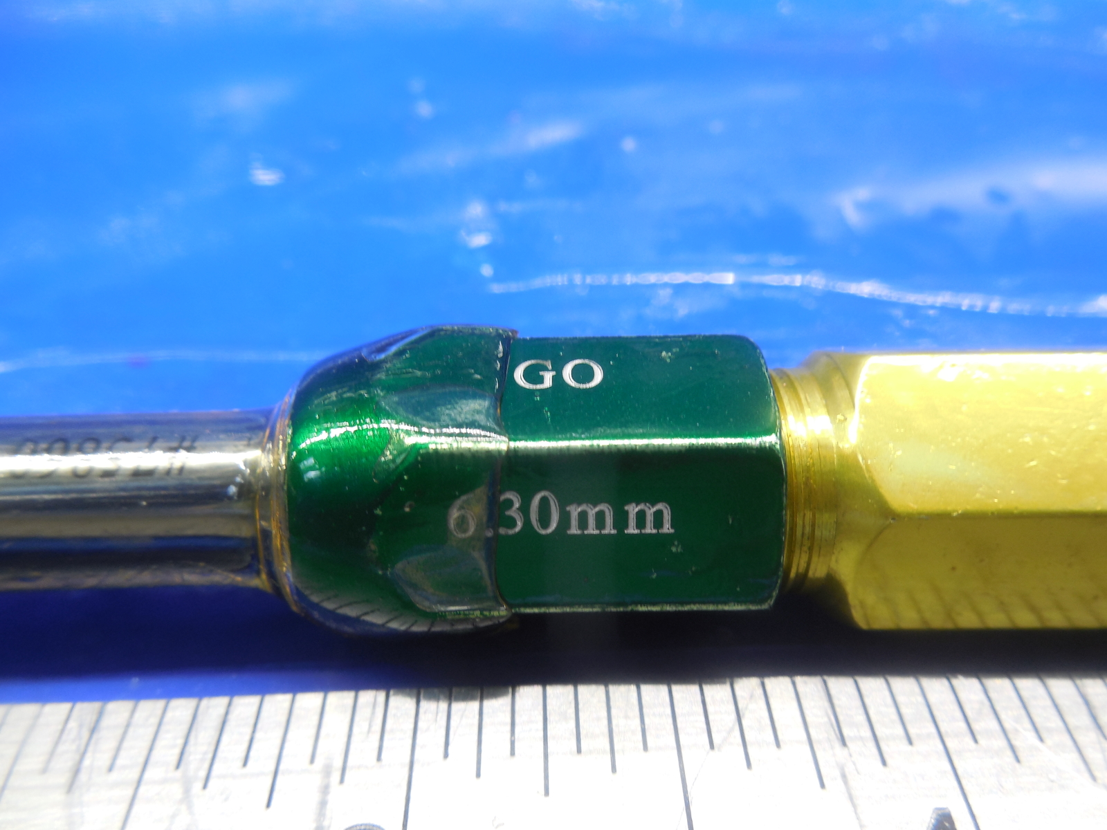 6.30 & 6.70 MM CLASS X SMOOTH PIN PLUG GAGE GO NO GO 6.50 7.0 MM .2500 -.002