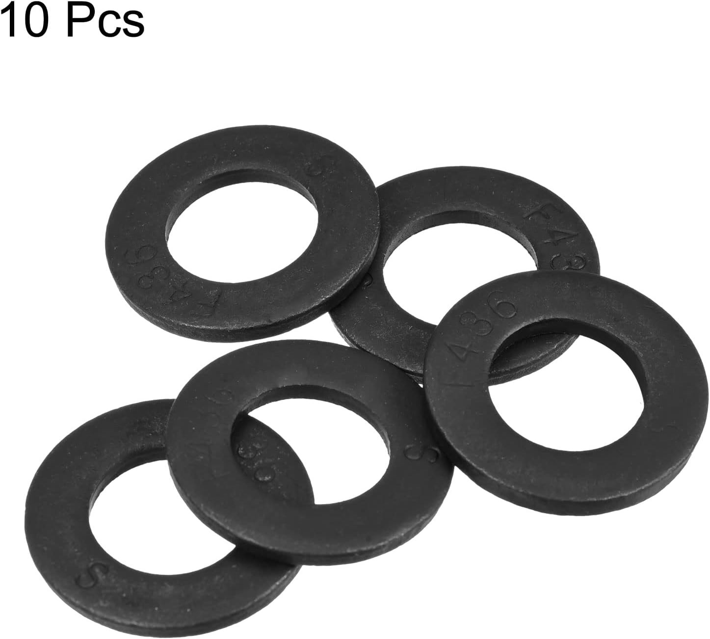 5/8-Inch Flat Washer, Alloy Steel Black Oxide Finish Pack of 10