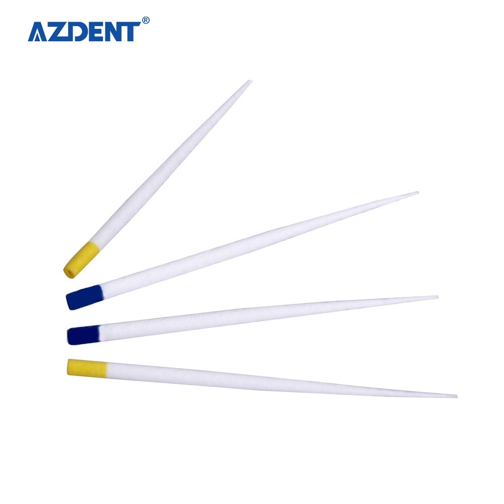 100PCS Dental Puntos Absorbentes de endodoncia para Endo Root Canel F1, F2, F3