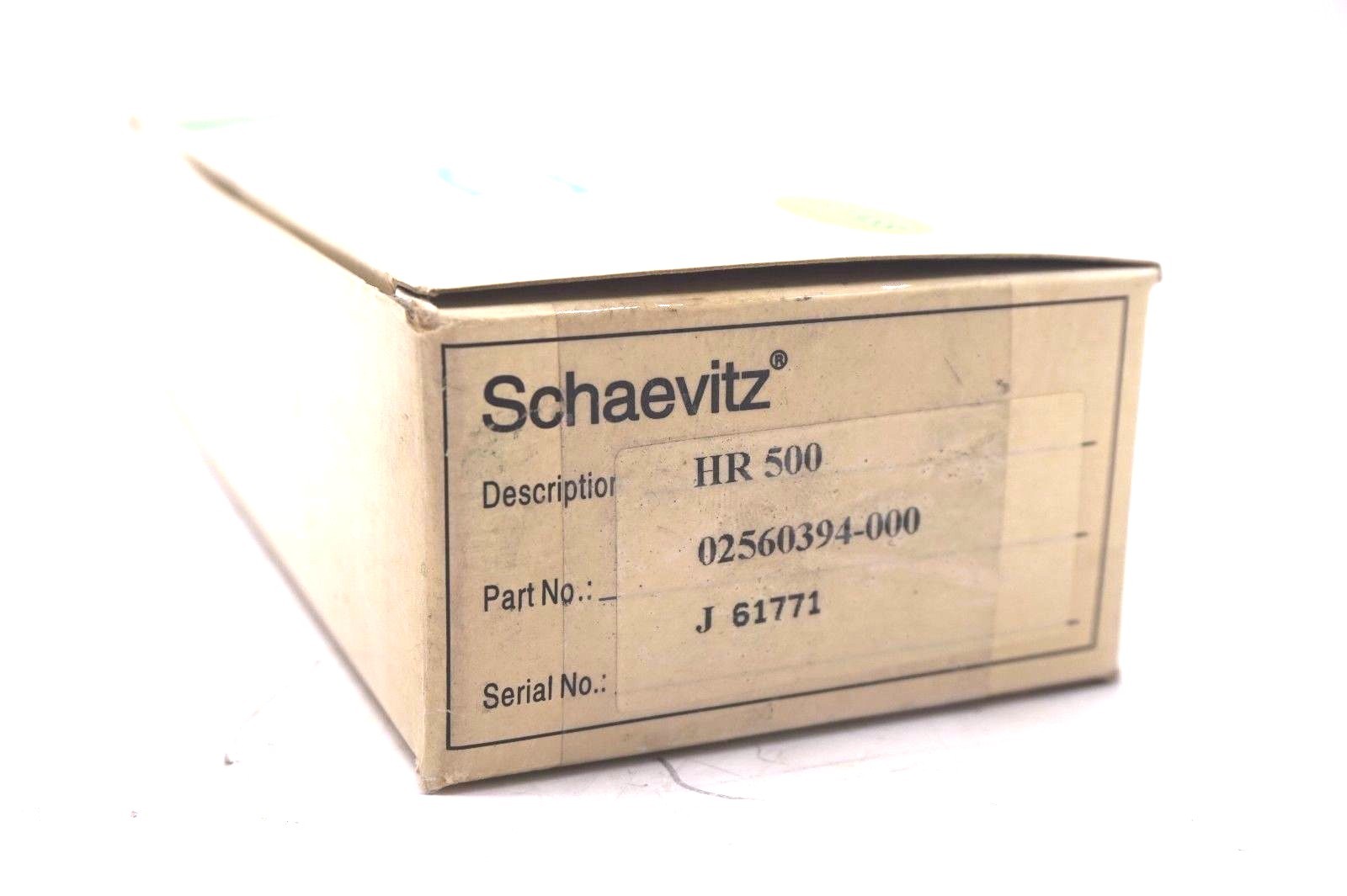 NEW SCHAEVITZ HR-500 SENSOR 02560394-000 HR500
