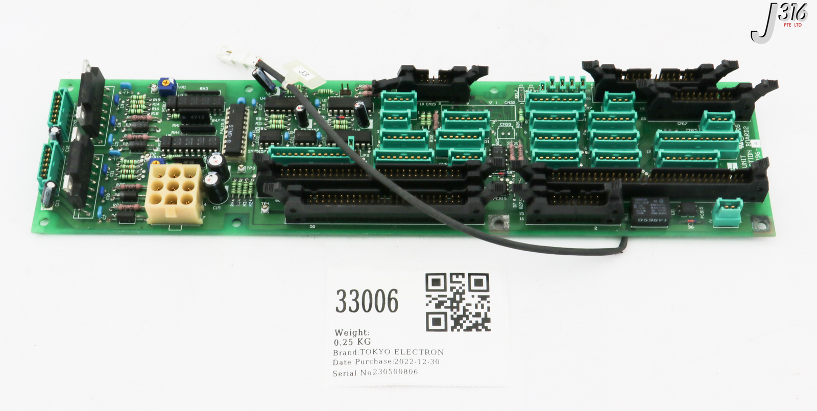 33006 TOKYO ELECTRON PCB, SPIN UNIT CONNECTION BOARD2 381-643196-4