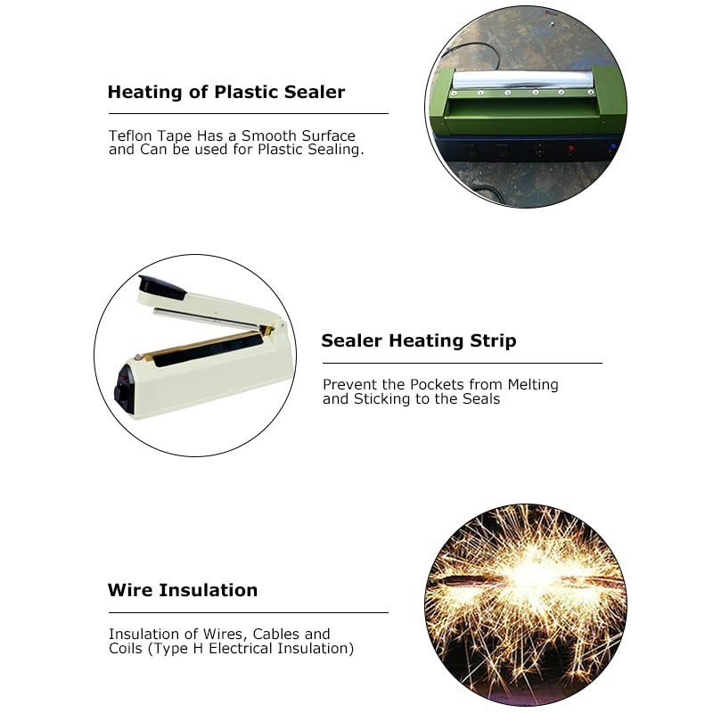 6-Inch x 33 Feet High-Temp Teflon Tape – Abrasion Resistant & Waterproof